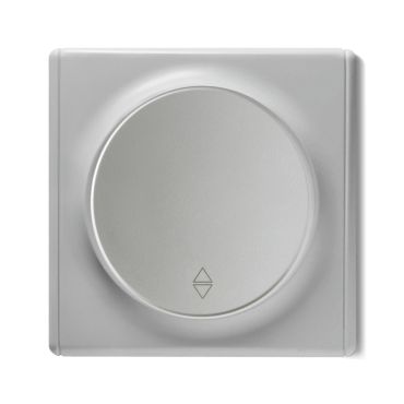 1 gang two-way switch with Florence frame - grey