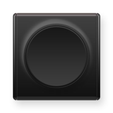 1 gang one-way switch with Florence frame - black